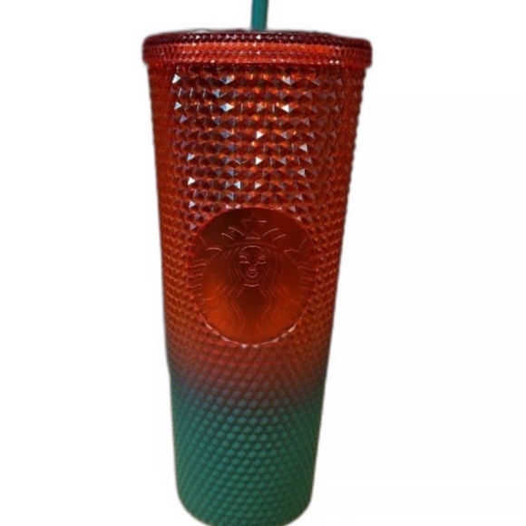 Starbucks Venti Studded Walt Disney World Red Green Christmas Tumbler NWOT - Picture 2 of 3